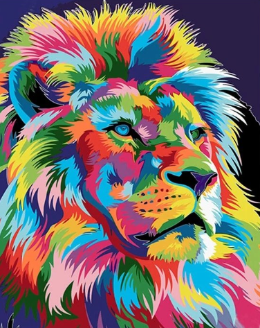 Paint By Numbers Color Lion 40x50