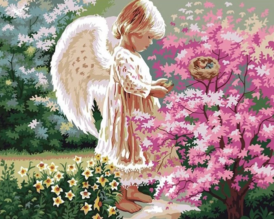 Paint By Numbers Angelgirl 40x50