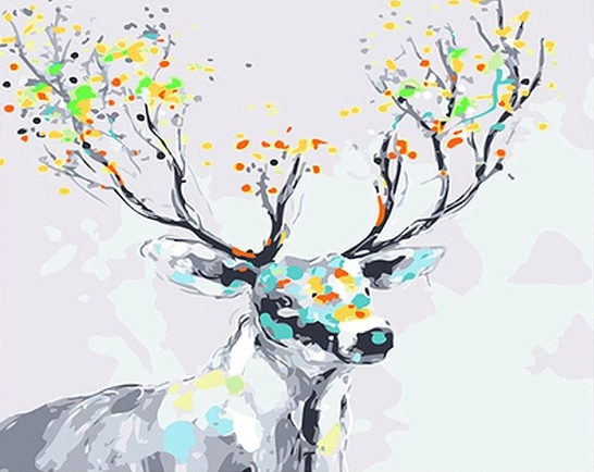 Paint By Numbers Deer Color 40x50