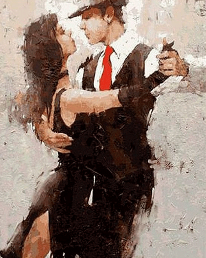 Paint By Numbers Romantic Dance 40x50