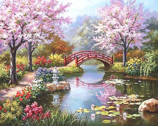 Paint By Numbers Paradise Landscape 40x50