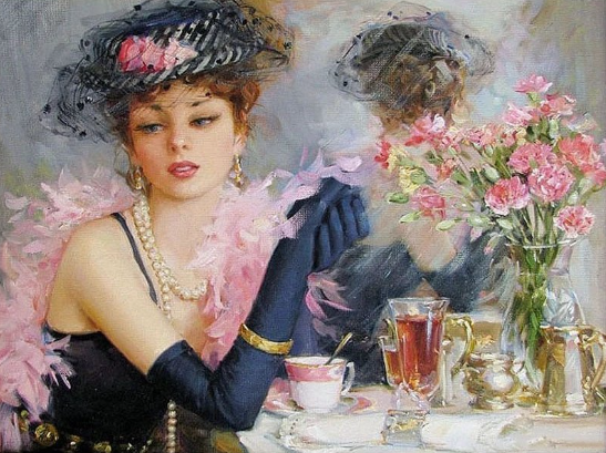 Paint By Numbers Tealady 40x50