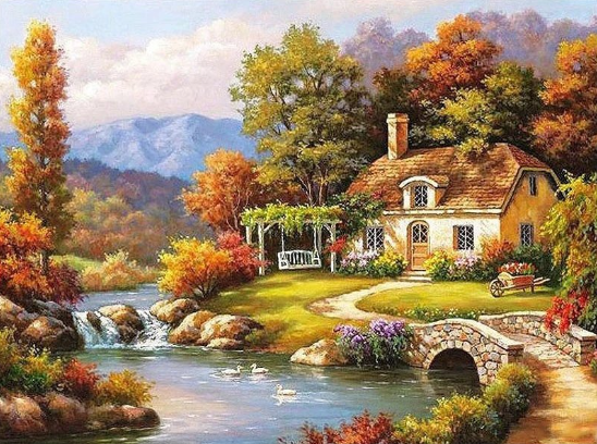 Paint By Numbers Fairyland Landscape 40x50