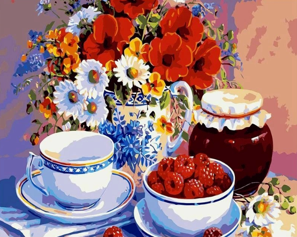 Paint By Numbers Sommarfrukost 40x50