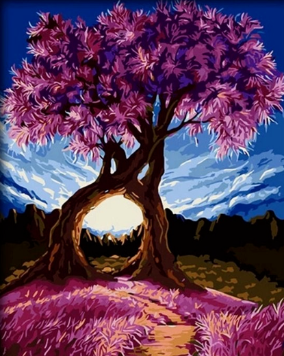 Paint By Numbers Romantic Trees 40x50