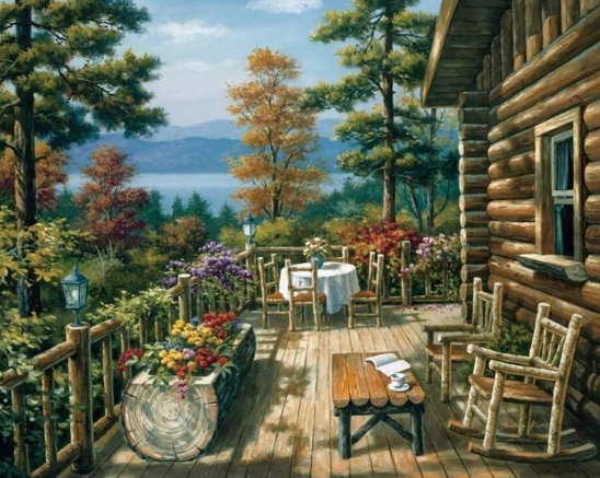 Paint By Numbers Timmerhuset 40x50