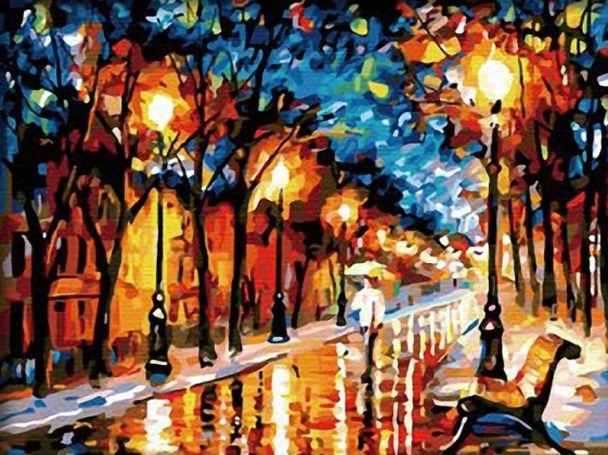 Paint By Numbers Romantic Street