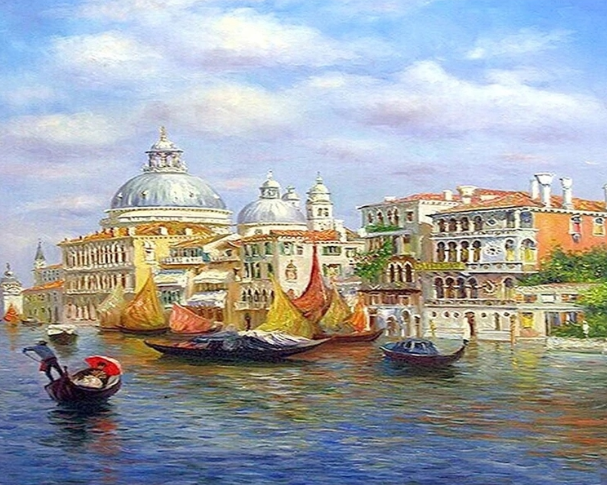Paint By Numbers City By The Water