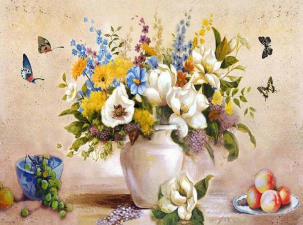 Paint By Numbers Sommarbukett 40x50