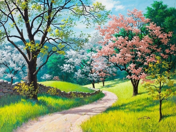 Paint By Numbers Walk In Nature 40x50