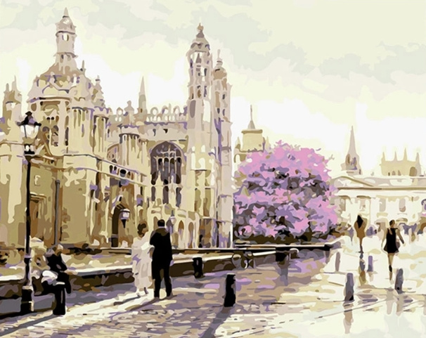 Paint By Numbers Romantic City 40x50