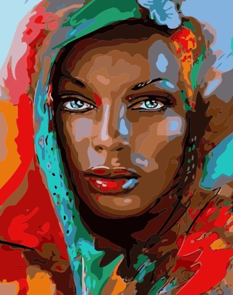 Paint By Number Beauty 40x50