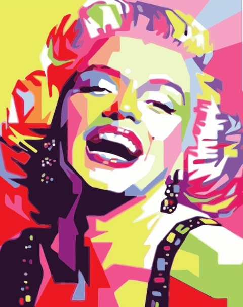 Paint By Numbers Color Marilyn 40x50