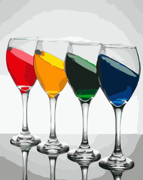 Paint By Numbers Color Wine 40x50