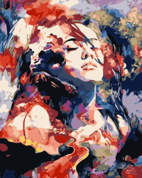Paint By Numbers Woman In Colors 40x50