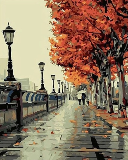 Paint By Numbers Höst I Stad 40x50