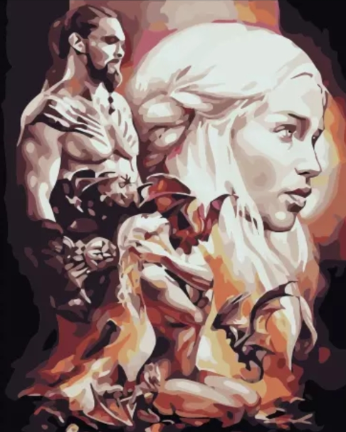 Paint By Numbers The Mother Of Dragons 40x50