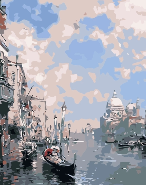 Paint By Numbers City River