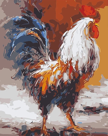 Paint By Numbers Ståtlig Tupp 40x50