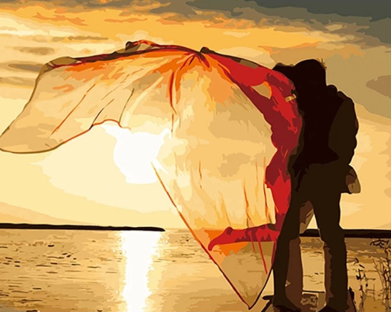 Paint By Numbers Sunset Love  40x50