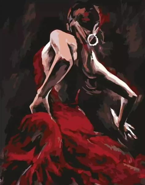 Paint By Numbers Senorita Dancing 40x50