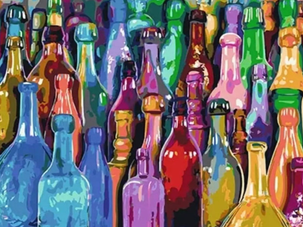 Paint By Numbers Bottles 40x50