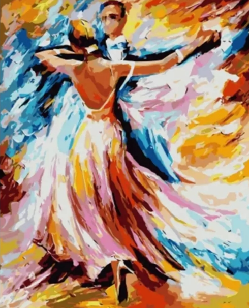 Paint By Numbers Color Dancing Couple 40x50