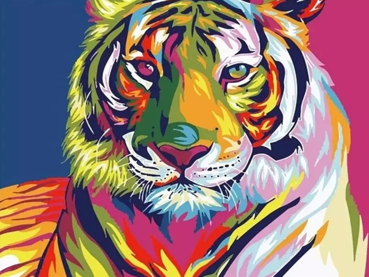 Paint By Numbers Color Tiger 40x50