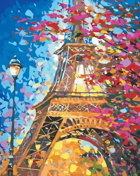 Paint By Numbers Eiffeltornet 40x50