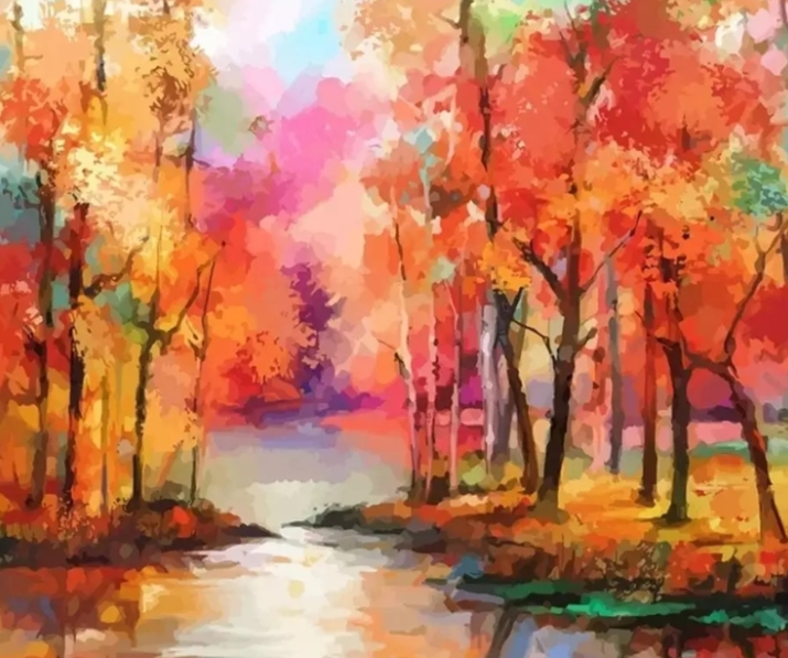 Paint By Numbers Colorful Nature 40x50