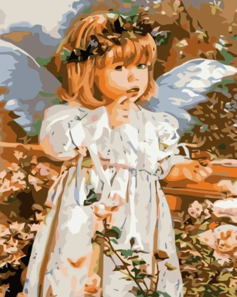 Paint By Numbers Angelgirl 40x50