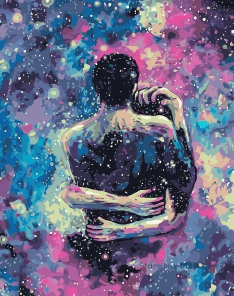 Paint By Numbers Galaxy Love 40x50