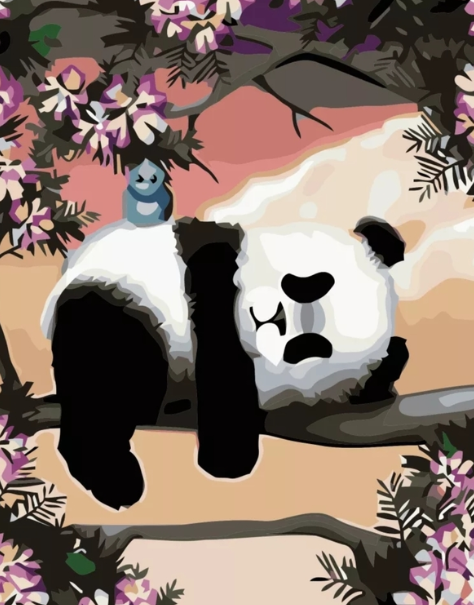 Paint By Numbers Panda 40x50