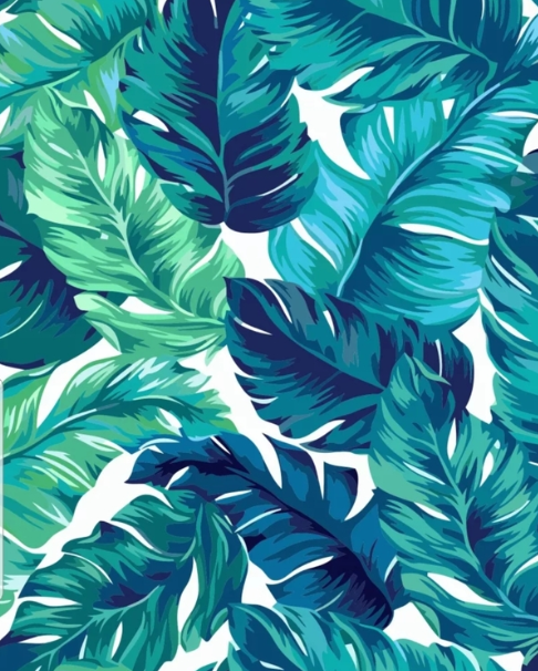 Paint By Numbers Leafs 40x50