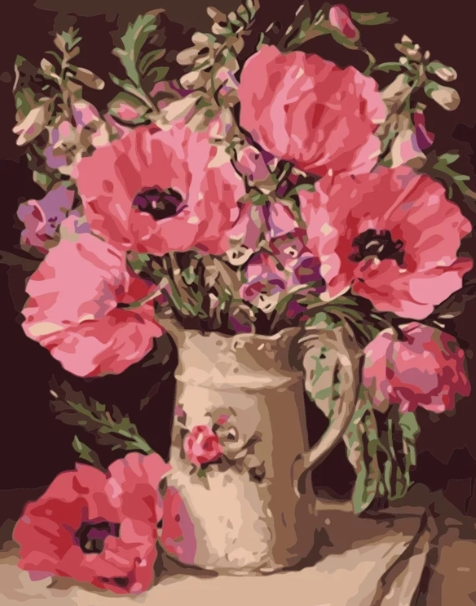 Paint By Numbers Rosa Vallmo 40x50