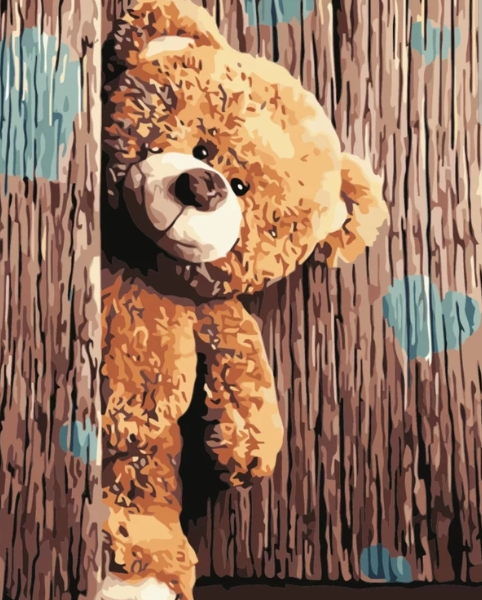 Paint By Numbers Teddy Bear 40x50