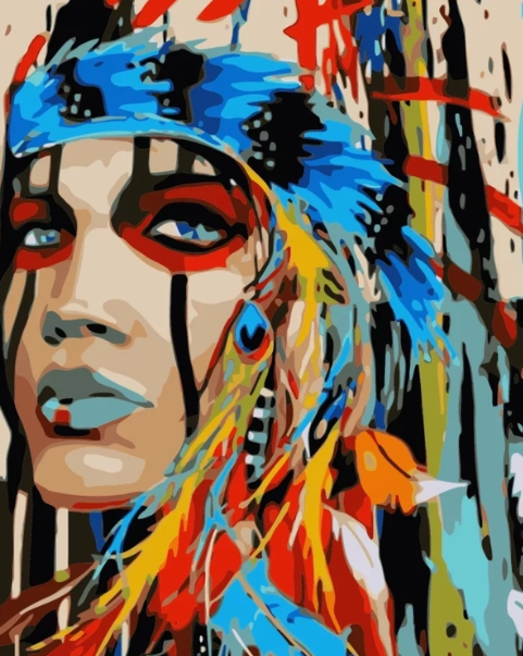 Paint By Numbers Color Woman 40x50