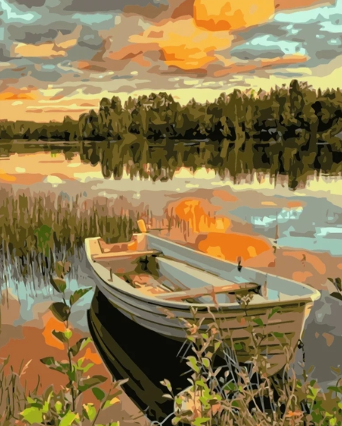 Paint By Numbers Eka I Solnedgång 40x50