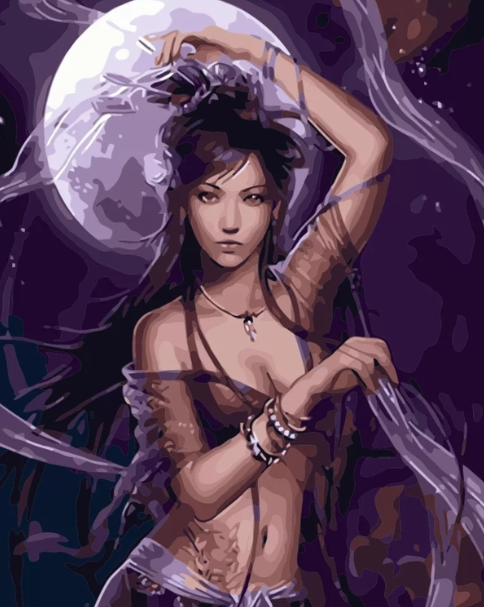 Paint By Numbers Moon Beauty 40x50