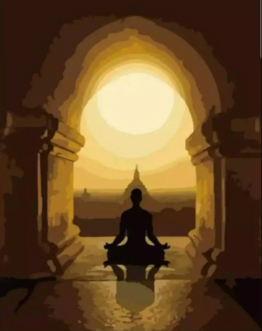 Paint By Numbers Buddha In Silence 40x50