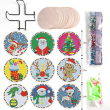 Ladda upp bild till gallerivisning, Diamond Painting Glasunderlägg  9-Pack Christmas Collection
