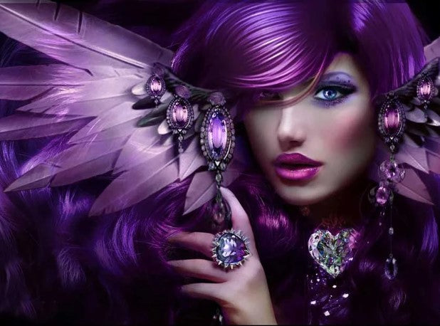 Diamond Painting Beauty Purple*