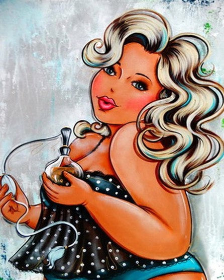 Diamond Painting Knubbiga Damer Lyxig Parfym*