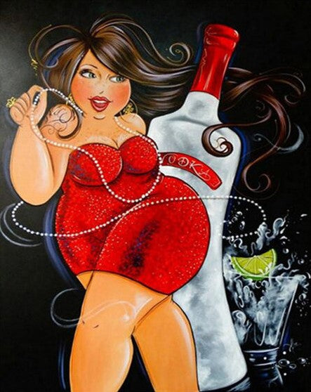 Diamond Painting Knubbiga Damer Fest*
