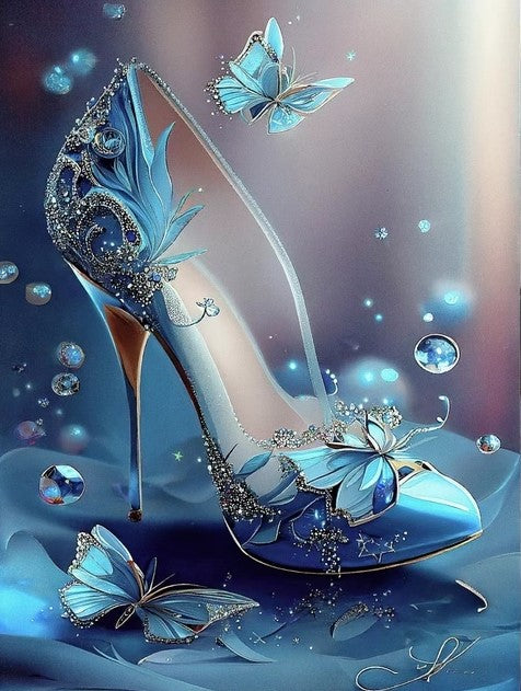 Diamond Painting Shoe And Butterfly*