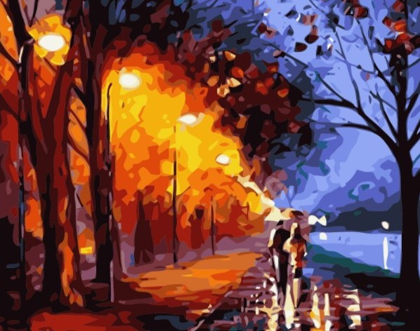 Paint By Numbers Kvällspromenad 40x50*