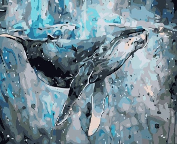 Paint By Numbers Ocean Whale 40x50*