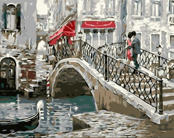 Paint By Numbers Lovers Bridge 40x50*