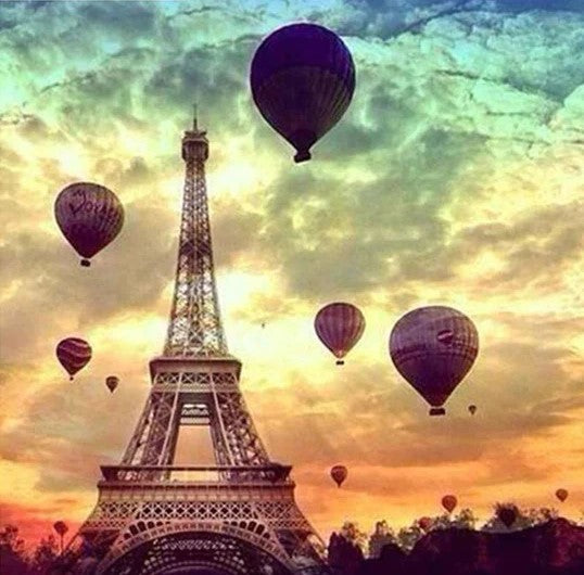 Diamond Painting Luftballonger Paris*
