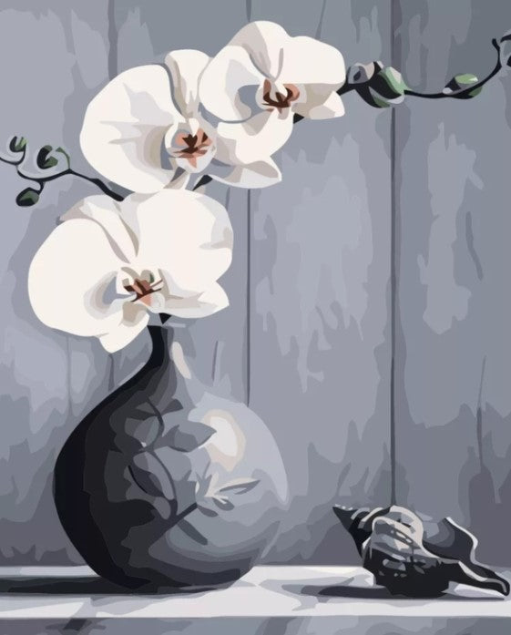 Paint By Numbers Orchid And Shell 40x50*